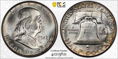 1948 50C DDR FS-801 MS63FBL