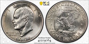 1971-D $1 MS65