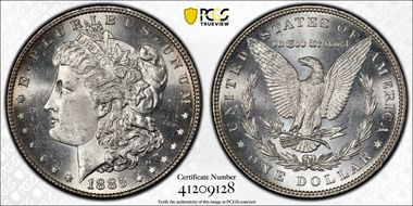 1885 $1 MS63