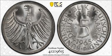 1965-D 5 Mk MS67