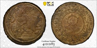 (c. 1584) Token Raleigh Plantation Betts-15, Thick Flan XF40