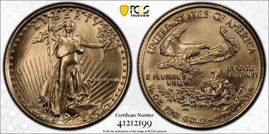 1988 $5 Gold Eagle MS70