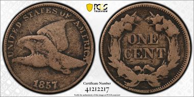 1857 1C Clash w/ 50C, FS-402 N1