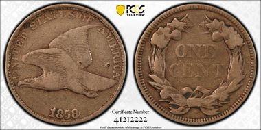 1858 1C Large Letters N1