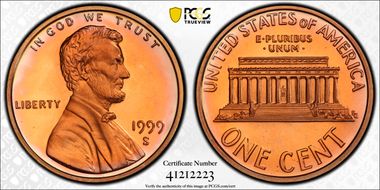1999-S 1C Close AM FS-901 PR68CAM
