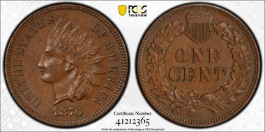 1876 1C AU58BN