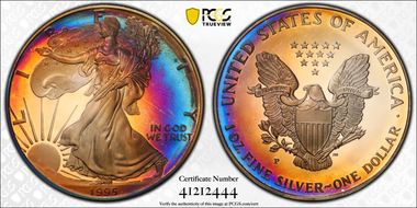 1995-P $1 Silver Eagle PR68DCAM