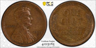 1909-S 1C Lincoln VF25BN