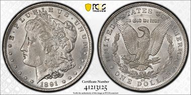 1891-CC $1 MS63