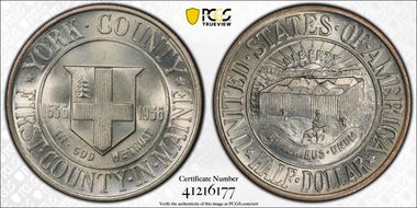 1936 50C York MS67