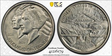 1936-S 50C Arkansas MS64