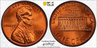 1980 1C MS67RD
