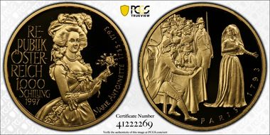 1997 1000 S Marie Antoinette PR70DCAM