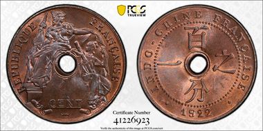 1922 1C Lec-86 Poissy MS65RB