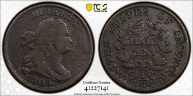 1804 1/2C Spiked Chin VG10BN