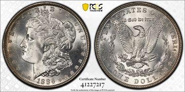 1886 $1 MS64