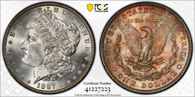 1887 $1 MS65