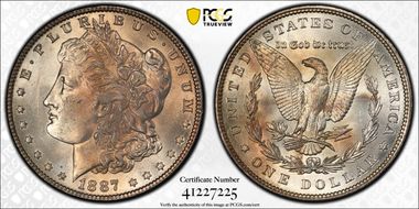 1887 $1 MS63