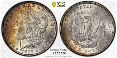 1887 $1 MS63