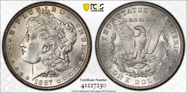 1887 $1 MS63
