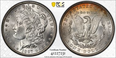 1887 $1 MS64