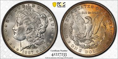 1887 $1 MS64
