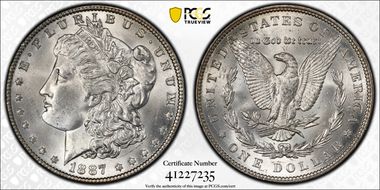 1887 $1 MS64