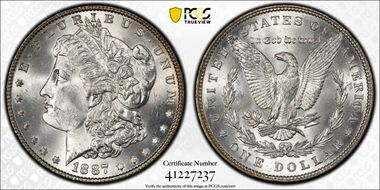 1887 $1 MS64+