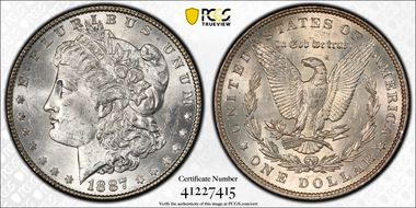 1887 $1 MS63