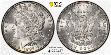 1887 $1 MS62