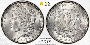 1887 $1 MS63