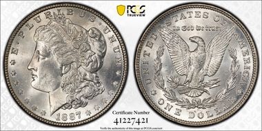 1887 $1 MS64+