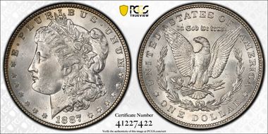 1887 $1 MS64