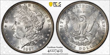 1887 $1 MS63