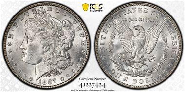 1887 $1 MS63