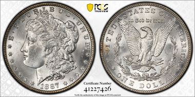 1887 $1 MS63