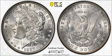 1887 $1 MS63