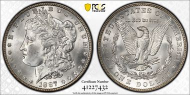 1887 $1 MS63