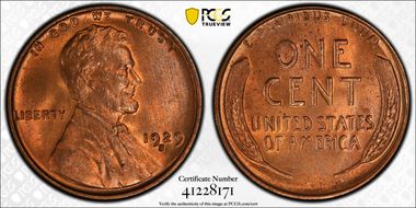 1929-S 1C MS66RD
