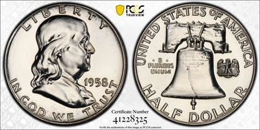 1958 50C PR62