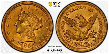 1855-C $2.50 MS62
