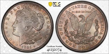 1921-D $1 MS66+