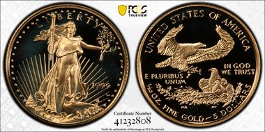 1999-W $5 Gold Eagle PR69DCAM
