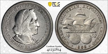 1893 50C Columbian N1