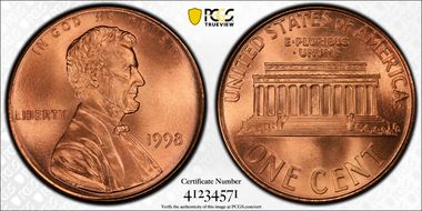 1998 1C MS69RD