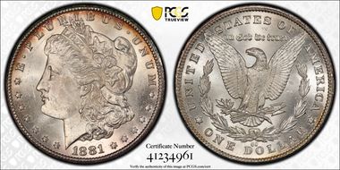 1881-CC $1 MS63