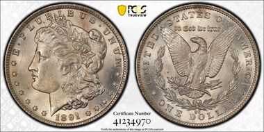 1891-CC $1 MS63