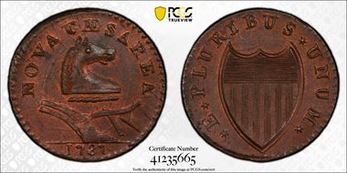 1787 NJ 1/2P Maris 48-g, Batman Shield MS66RB