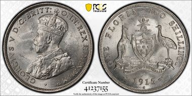 1915-H Florin MS62
