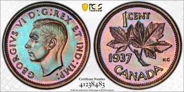 1937 1C Matte SP65BN